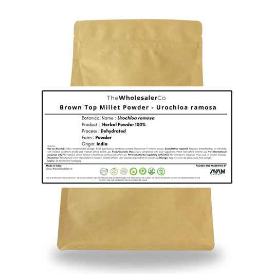 Brown Top Millet Powder - Urochloa ramosa Bulk Supplier@TheWholesaleCo Prices