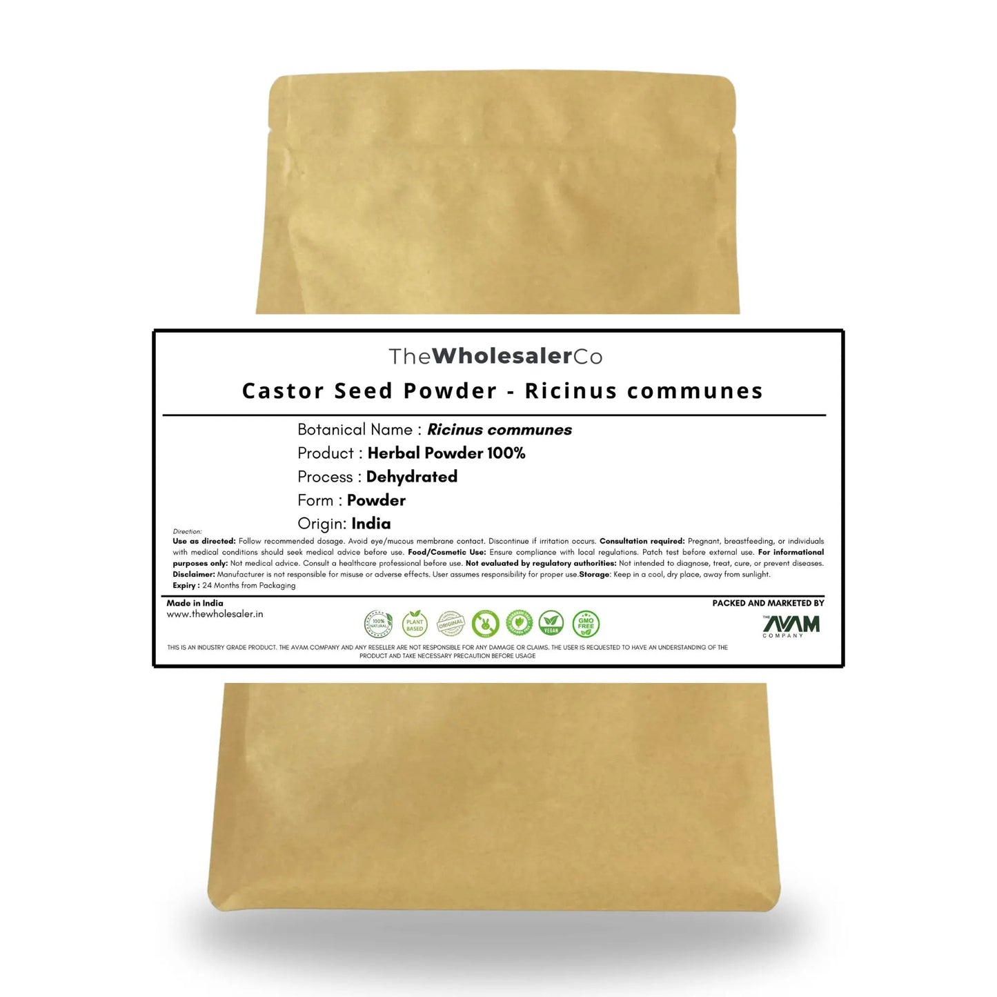 Castor Seed Powder - Ricinus Communes Bulk Supplier@TheWholesaleCo Prices
