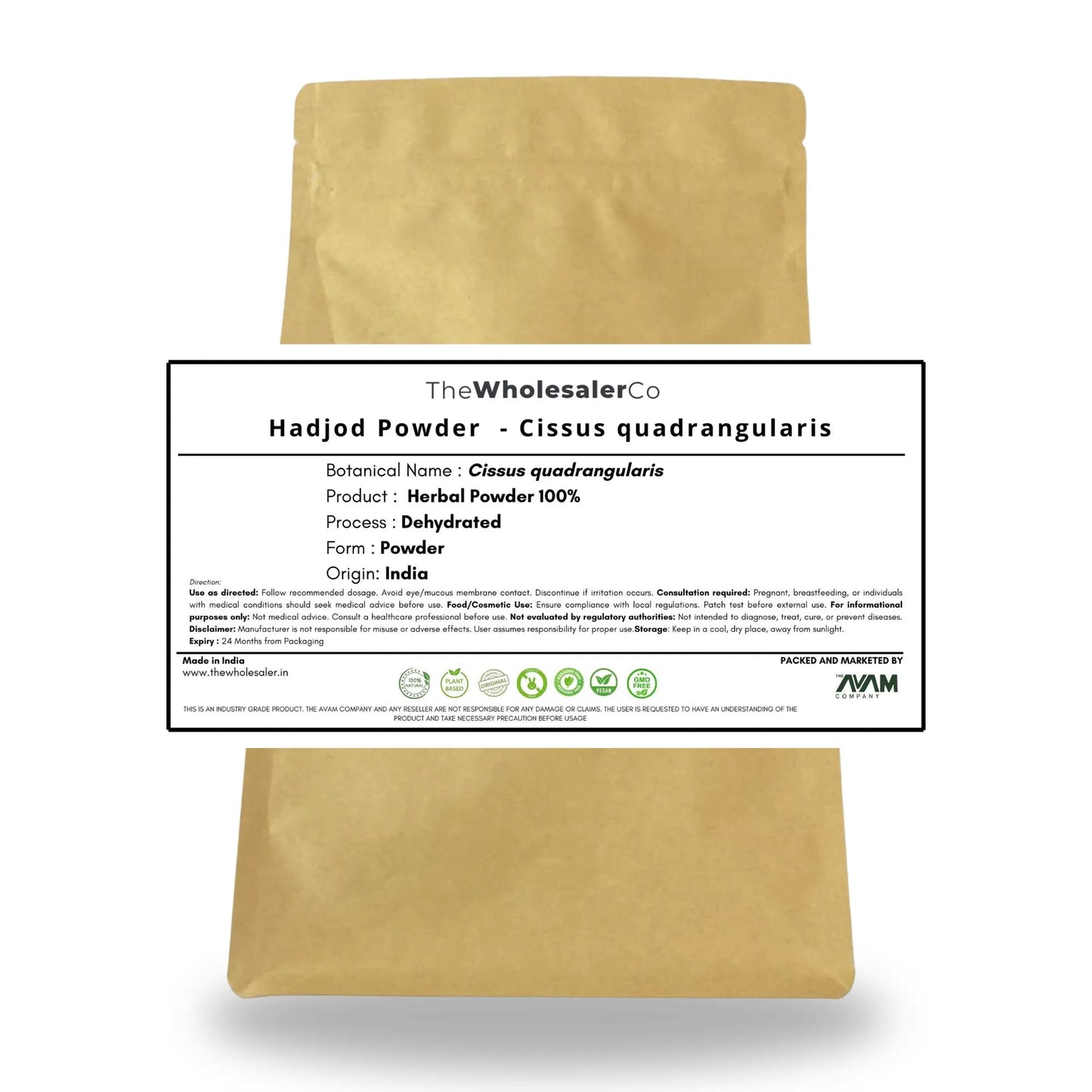 Hadjod Powder - Cissus quadrangularis Bulk Supplier@TheWholesaleCo Prices