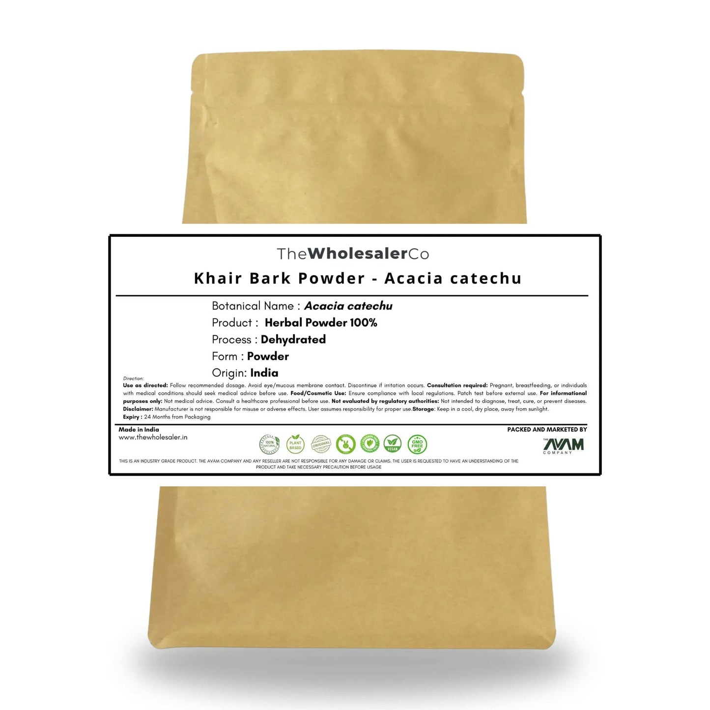 Khair Bark Powder - Acacia catechu Bulk Supplier@TheWholesaleCo Prices