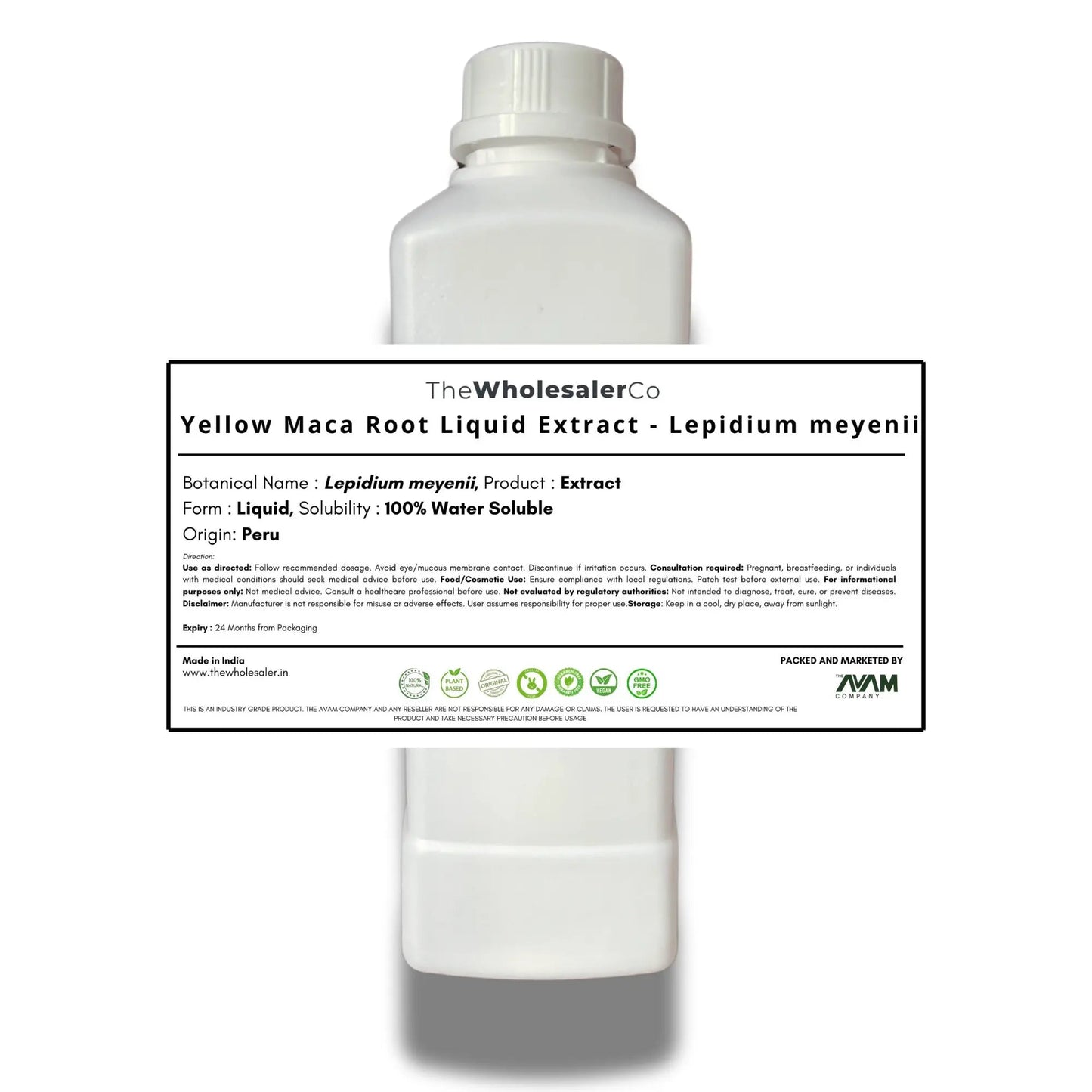 Yellow Maca Root Liquid Extract - Lepidium meyenii Bulk Supplier@TheWholesaleCo Prices